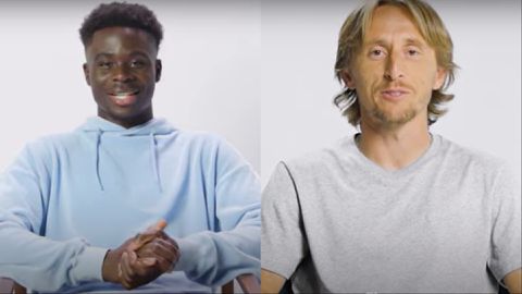 Bukayo Saka and Luka Modric: Arsenal star and Ballon d'Or winner team up to rate own goals