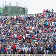 Harambee Stars fans at Nyayo Stadium.