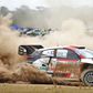 French rally driver Sebastien Ogier and co-driver Benjamin Veillas take part in WRC, Motorsport Rallye, WM Safari Rally at Soysambu in Naivasha, Nakuru County, Kenya, June 25, 2022.