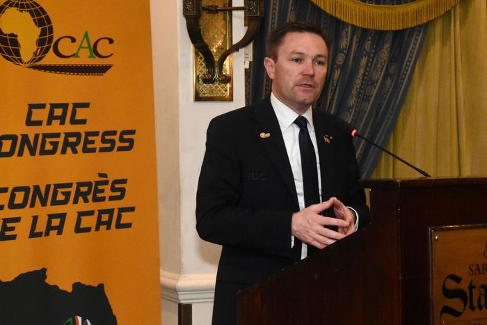 David Lappartient giving a speech during the CAC Conference