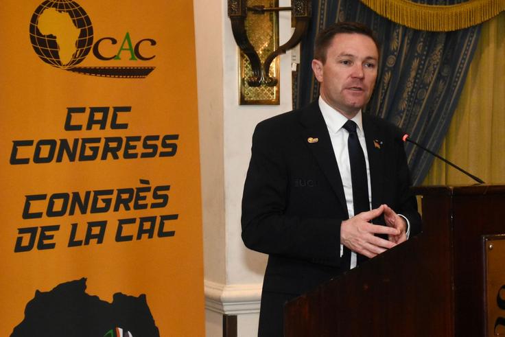David Lappartient giving a speech during the CAC Conference