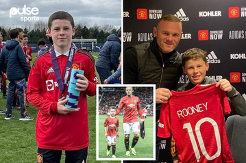 Kai Rooney: 6 Facts about Wayne Rooney's 13-yr-old son who scored 56 goals for Man United's team