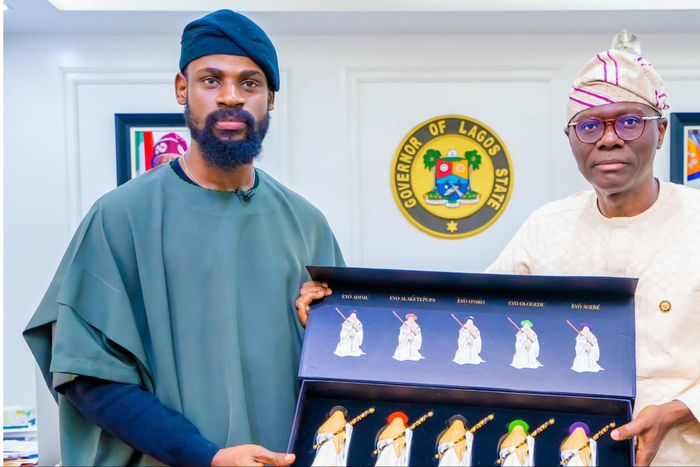 Lagos State Governor Babajide Sanwo-Olu teams up with World record chess player Tunde Onakoya.