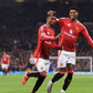 mad Diallo of Manchester United (C) celebrates with Marcus Rashford of Manchester United after scoring their 2nd goal - Photo: Simon Stacpoole Offside.