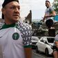McGregor Wearing a Nigerian football jersey then took a dive in the sea after riding around Dublin to cool down.