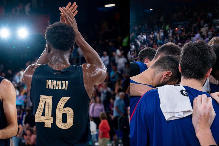 Nigerian professional basketball player James Ugochukwu Nnaji was in action for Barcelona against Murcia.