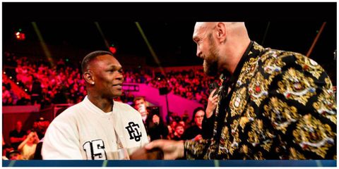 Tyson Fury, the WBC heavyweight boxing champion told Israel Adesanya he is not likely to enter a cage any time soon, or even at all.