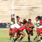 Kenya Lionesses in action against Madagascar at the 2023 Africa Women's Cup.