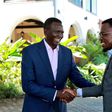 NOC-K president Paul Tergat and Sports CS Ababu Namwamba