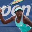 Angella Okutoyi in action during the US Open 2022 - Grand Slam - Billie Jean King Tennis Center