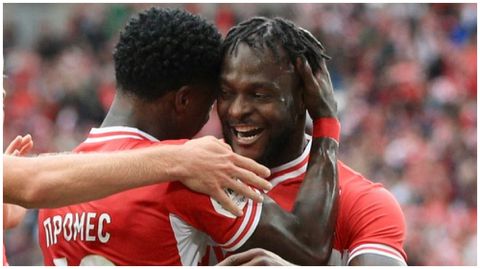 Ex-Super Eagles winger Victor Moses bids emotional farewell to Spartak Moscow after 3 years