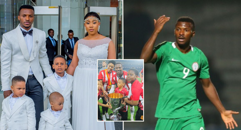 Olanrewaju Kayode: Super Eagles star wipes Instagram page of children’s pictures as wife responds