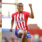 Watch Super Falcons of Nigeria star Rasheedat Ajibade score for Atletico Madrid against Levante Las Planas.