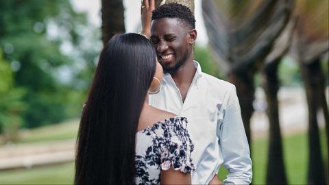 Super Eagles of Nigeria star Wilfred Ndidi celebrates wedding anniversary with Dinma Fortune.