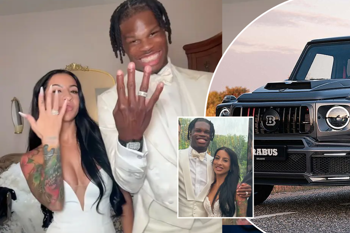 Travis Hunter: NFL rookie ignores fans warning, marries 'baddie' girlfriend and gifts her brand new G Wagon worth ₦984 MILLION