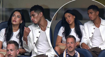 Jude Bellingham and his beautiful girlfriend Ashlyn Castro make final appearance of the season as Madrid star watches on from the stands in Sociedad win