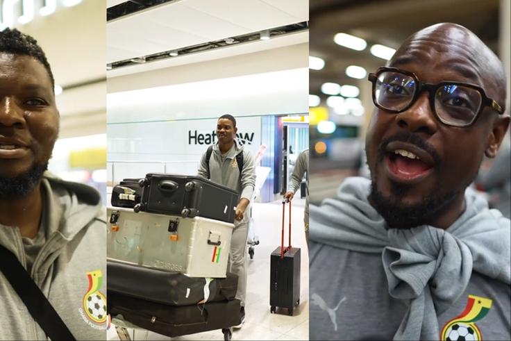 Ahead of the Jollof battle, the Black Stars of Ghana arrive in London for the Unity Cup to get ready for the Super Eagles of Nigeria.