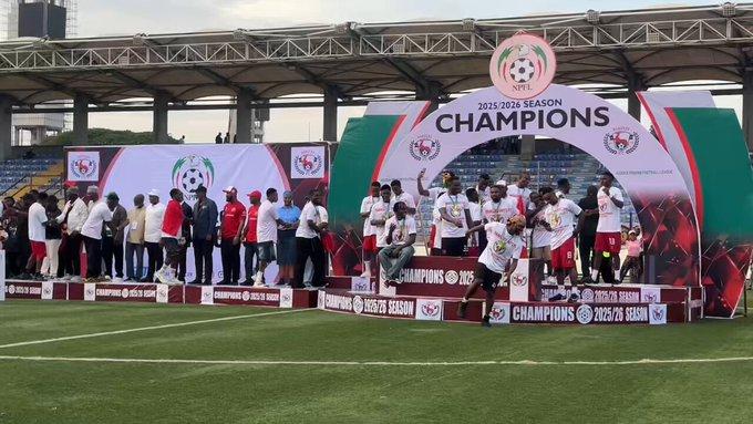 Rangers lift the 2025/2026 NPFL title.