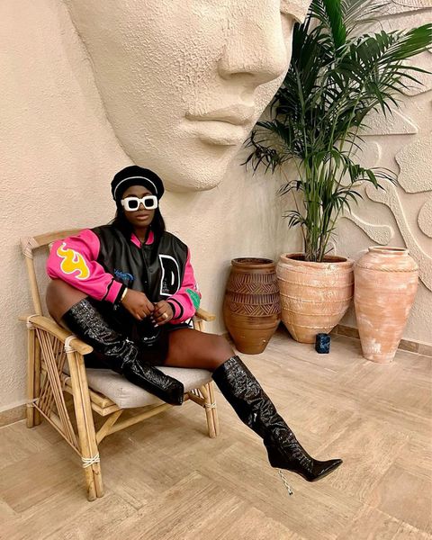 Estelle Onyekuru is among the most fashionable Nigerian Wags of the season