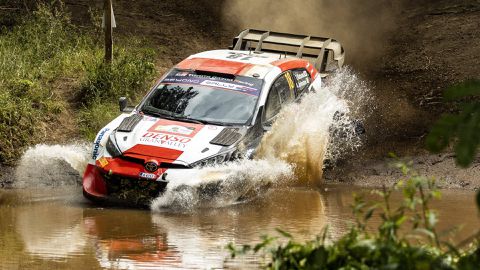 Intense competition narrows Ogier's lead as Safari Rally reaches thrilling final loop