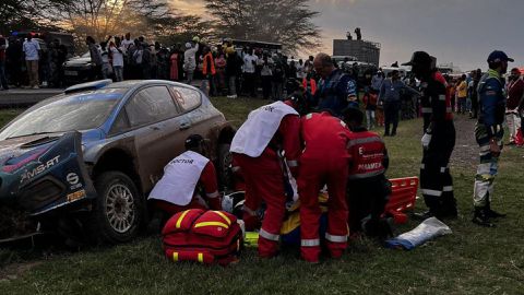 World Rally Championship crew survives terrifying road accident in Gilgil