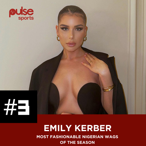 Emily Kerber is among the most fashionable Wags of the season