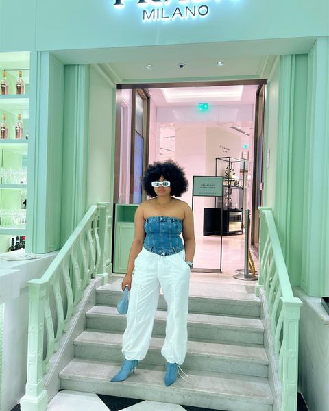 Isi Etebo has been crowned as the most fashionable Nigerian Wag of the season.