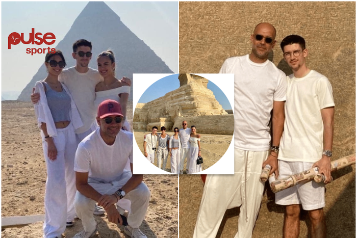 Pep Guardiola and his family visit Egypt