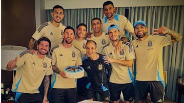 Lionel Messi shows off 37th birthday cake