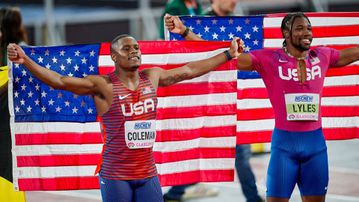 [WATCH] Christian Coleman walks out on an interview when asked about Noah Lyles