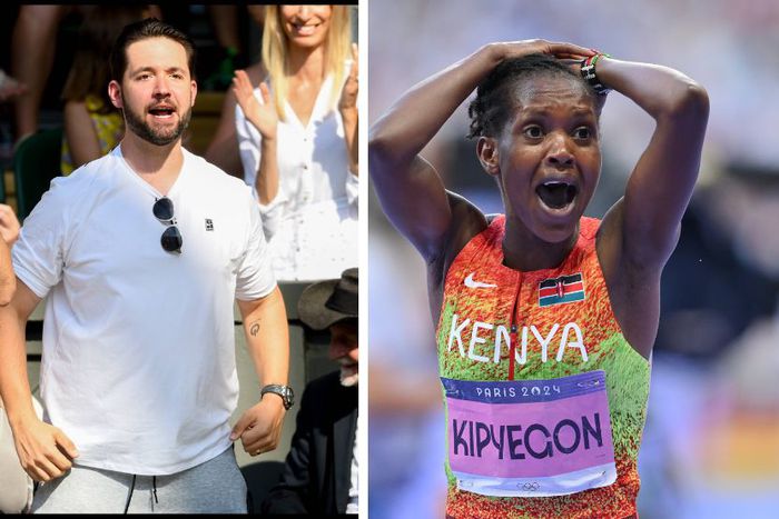 Alexis Ohanian and Faith Kipyegon