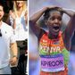 Alexis Ohanian and Faith Kipyegon