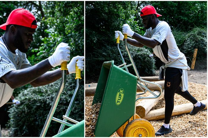 Nigeria's Victor Boniface on duty in Germany.