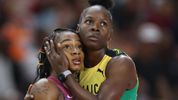 Shericka Jackson beats Sha'Carri Richardson to retain 200m title