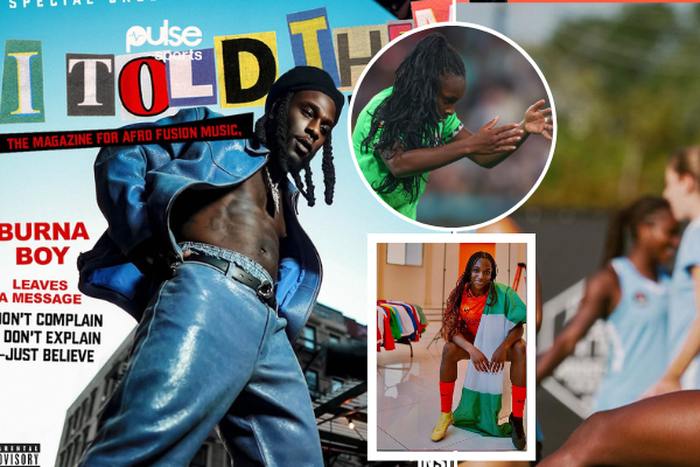 Michelle Alozie jams Burna Boy on repeat || Collage: Pulse Sports Image credit: Imago/ Stereogum