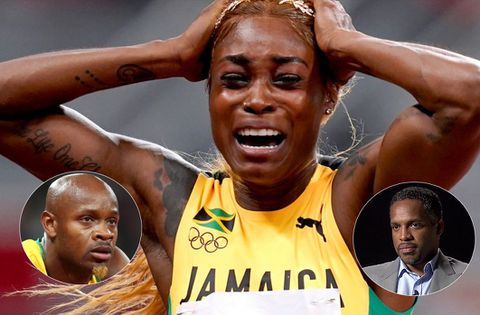 Retired Trinidadian sprinter claps back at Asafa Powell for rubbishing his claims that Elaine Thompson-Herah is 'done'