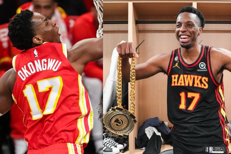 The 23-year-old Onyeka Okongwu who grew up in Chino Hills' vibrant Filipino culture, is reportedly thinking of naturalizing in order to represent the Philippines set to dump Nigeria - Imago/Atlanta Hawks