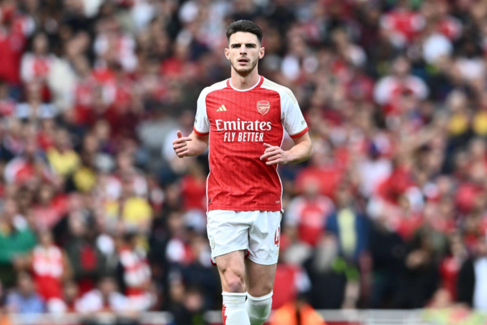 Declan Rice in action for Arsenal || Image credit: Imago