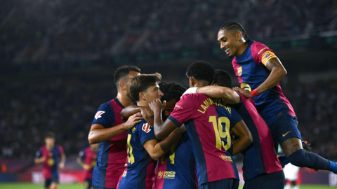 Barcelona vs Getafe: Lewandowski fires Hansi Flick's side to 7th straight league win