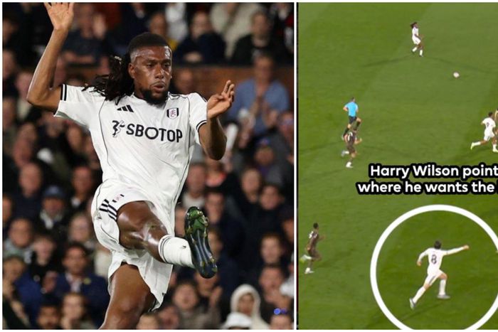Nigerian star Alex Iwobi assisting the goal during the Premier League match against Brentford.