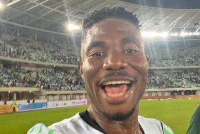 Moses Usor, Nigeria's match winner.