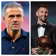 PSG boss Luis Enrique goes against Lionel Messi, picks Ballon d'Or winner