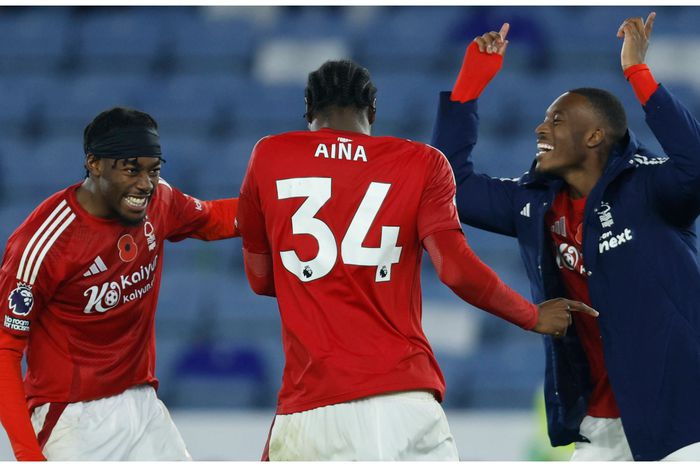 Ola Aina helped Nottingham to move into the top five on the table.