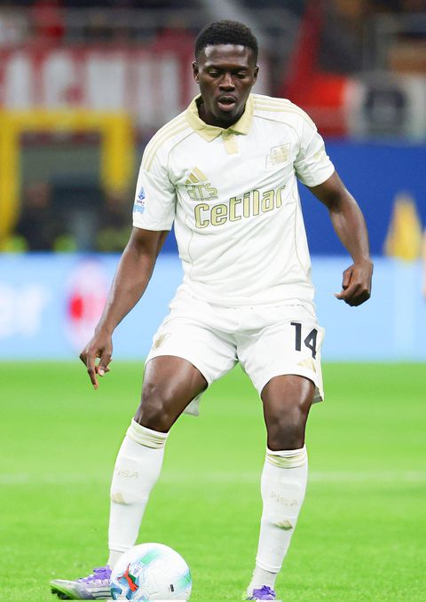 Ebenezer Akinsanmiro completed 90% of his passes against AC Milan. (Photo Credit: Imago)