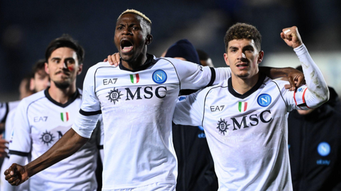 Osimhen returns with winning assist to nullify Lookman's goal in Napoli's win over Atalanta