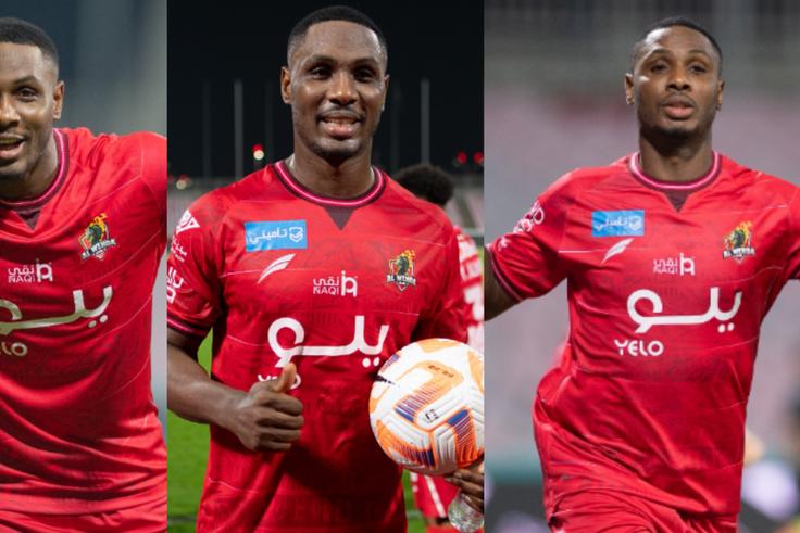 Odion Ighalo closes in on Ronaldo for Golden Boot in Saudi Arabia: Scores hattrick for Al Wehda against Al Khaleej. X/Al Wehda