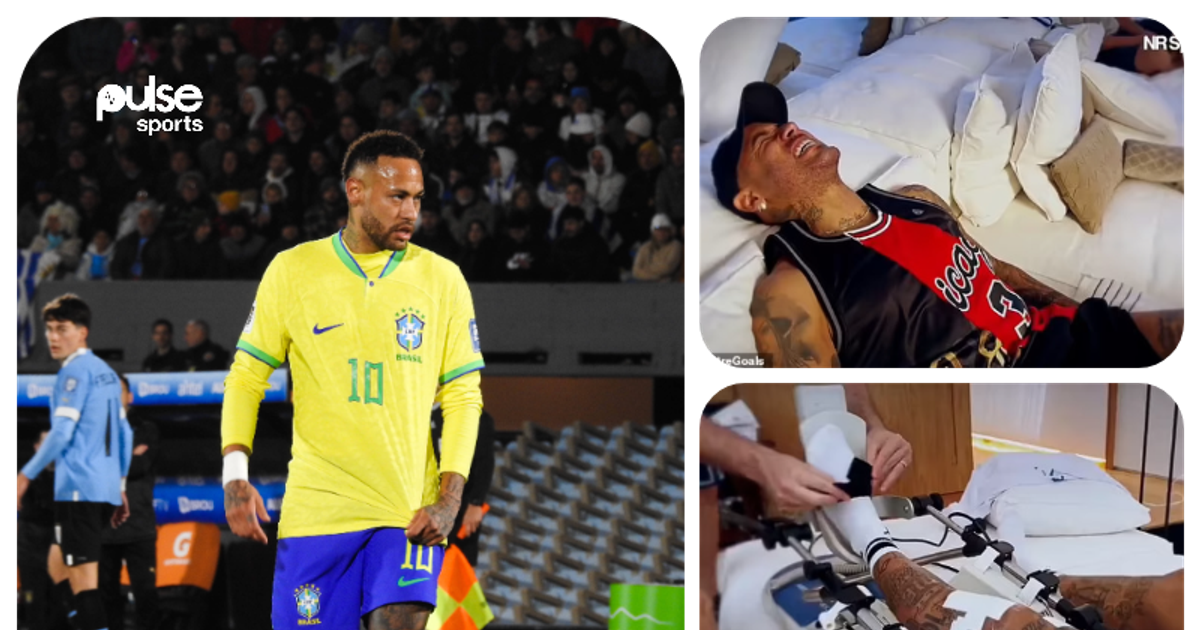 Video: Neymar screaming in pain as he put in work to recover from ACL ...