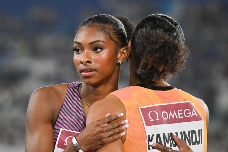 Masai Russell celebrates huge milestone off the track after Olympic success