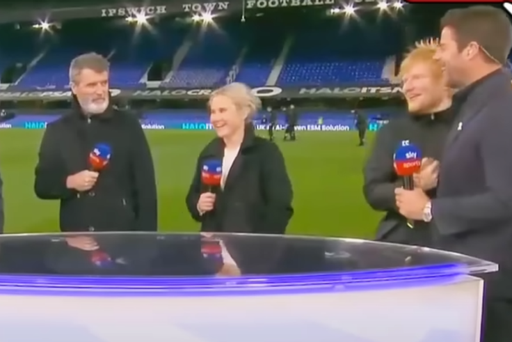 See what Ed Sheeran said about clashing with Ruben Amorim during the interview after Manchester United's draw at Ipswich.