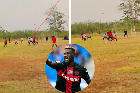 [WATCH] Victor Boniface plays street football in Nigeria, wows fans with his amazing dribbling skills